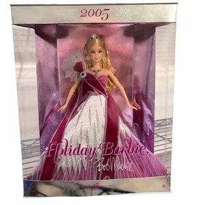 Barbie Pink and White Holiday Gown by Bob Mackie